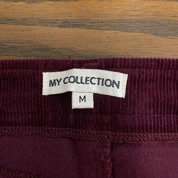 Vintage Dark Burgundy Corduroy Cotton Bootcut Pants for Women, NWOT - Picture 6 of 14
